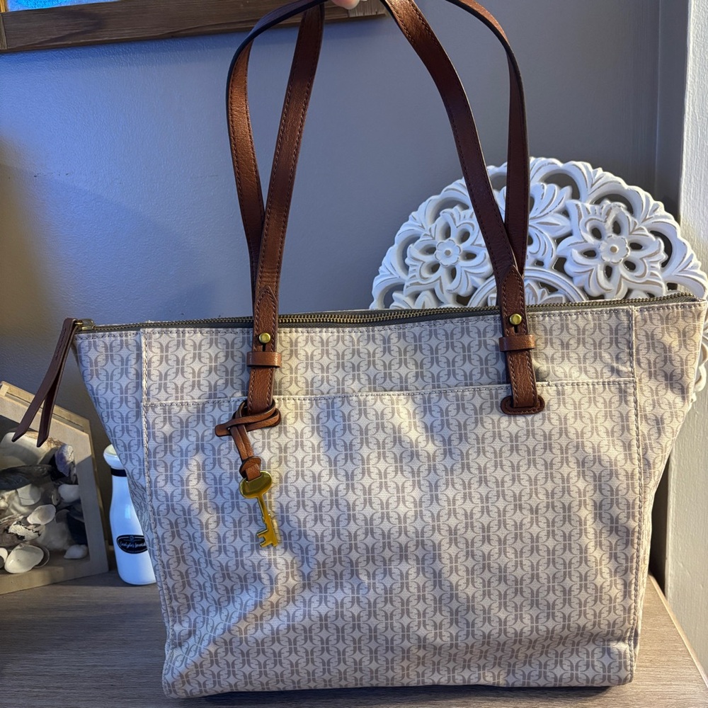 Fossil Rachel Signature Pattern Tote Bag